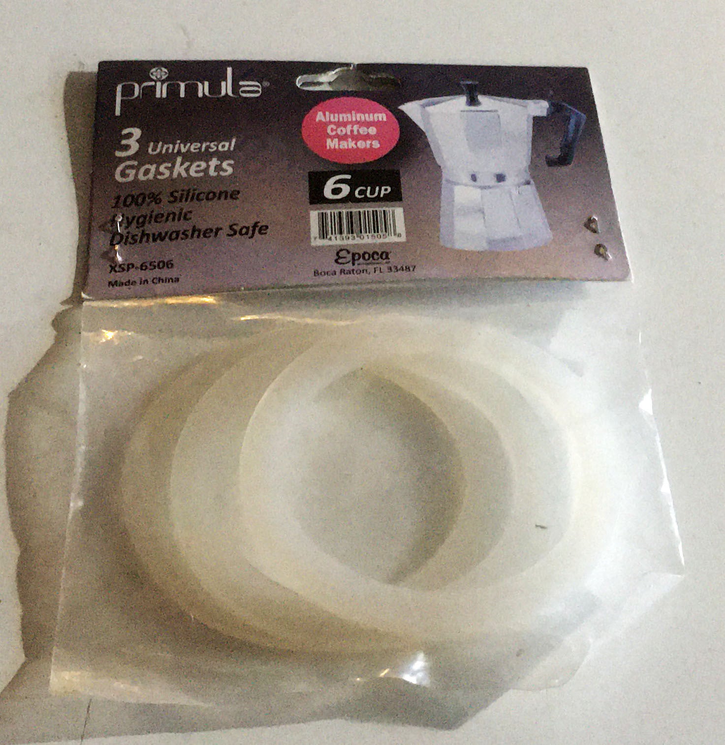 Primula Replacement Silicone Gaskets for 3 Cup Size Aluminum Espresso